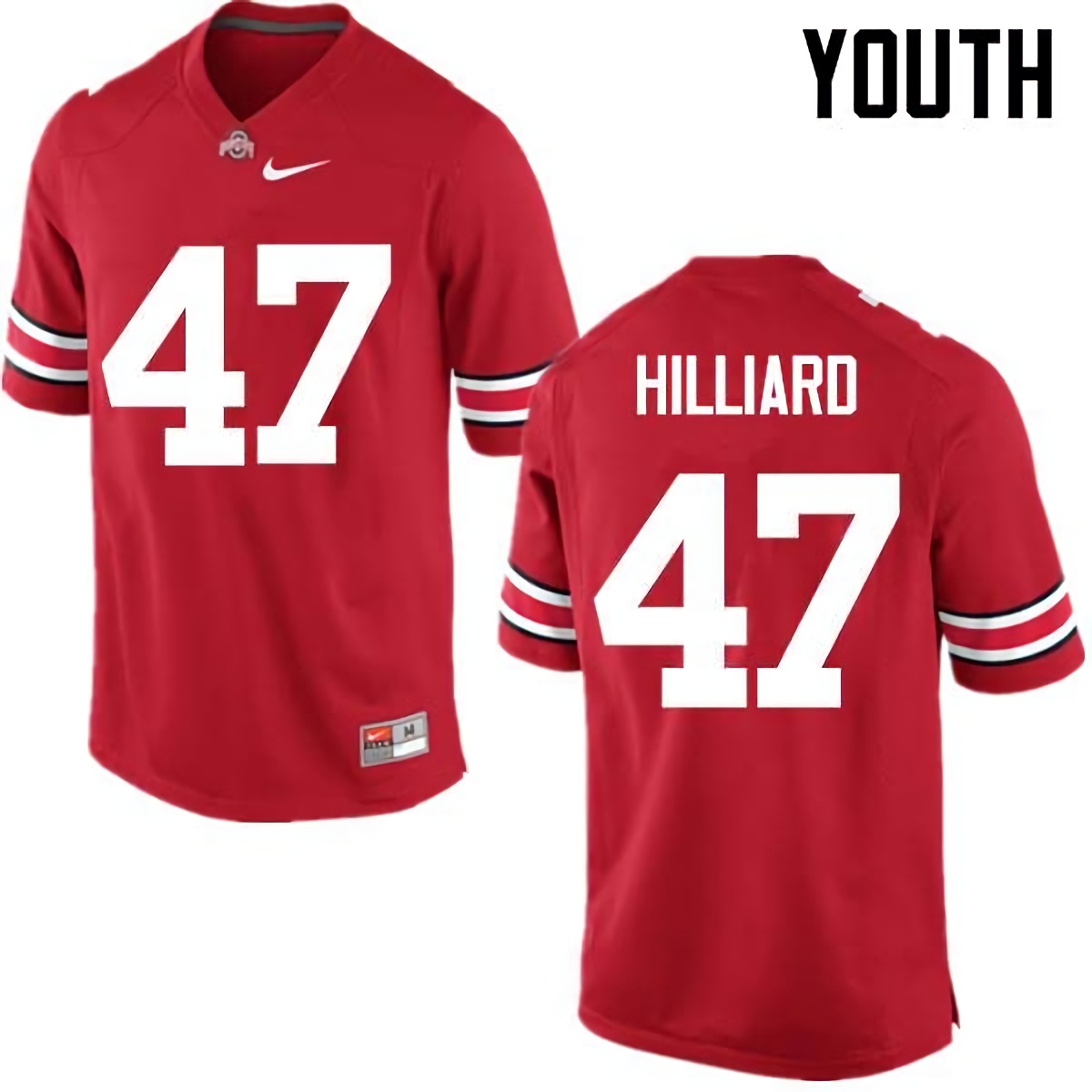 Justin Hilliard Ohio State Buckeyes Youth NCAA #47 Nike Red College Stitched Football Jersey NVM2056CT
